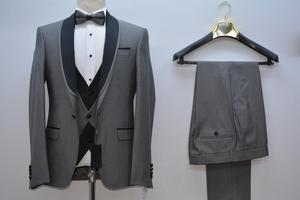 Costume sur mesure pour hommes dernière conception nouvelle mode homme smoking noir costumes de mariage pour hommes en gros de haute qualité - Product Image 5