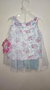 Nuevo diseño de prendas de Bangladesh 100% Material de algodón de calidad de exportación Original de marca Baby Girls Top Bottom para primavera - Product Image 6