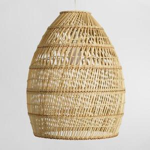 Tre mây wicker đèn Shades Khung bao gồm ánh sáng đèn Mặt dây chuyền handmade Craft bán buôn trang trí nội thất sản phẩm tự nhiên - Product Image 2
