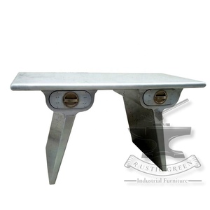 Antique moderne pour bureau à deux tiroirs couleur personnalisable meubles en aluminium durables pour bureau à domicile salon appartement - Product Image 1