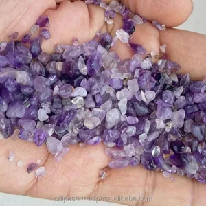 装饰景观卵石圆石紫水晶，用于特殊生物群落光泽成品，超细闪亮石英原石碎片