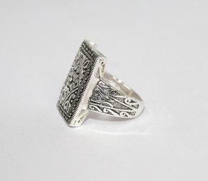 Exportador de moda 2024, anillo bohemio de plata de ley sólida 925, mayorista de joyería fina, regalo para su anillo Unisex - Product Image 3