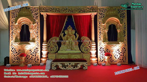 Conjunto de escenario de boda canadiense Trending English Reception Stage Decoration Últimas etapas de matrimonio para la venta Decoraciones fabricadas - Product Image 2