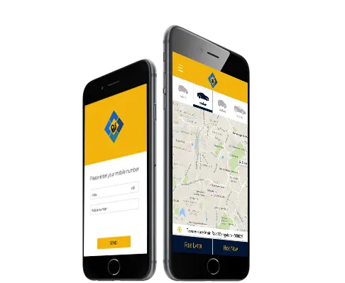 Taxi Reserva Móvil app desarrollo empresa | Servicio de taxi, diseño web