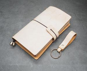 Cubierta de cuaderno hecha a mano de cuero curtido vegetal - Product Image 5