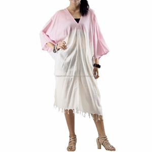 Robe 54 pour femmes, vêtement d'été de style bohème, caftan, avec imprimé - Product Image 1