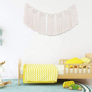 Bannière murale en macramé biologique 100% faite à la main guirlande de bruants nouveau Style Ins décor à la maison noël PC matériel boîte emballée grands cadeaux - Product Image 4