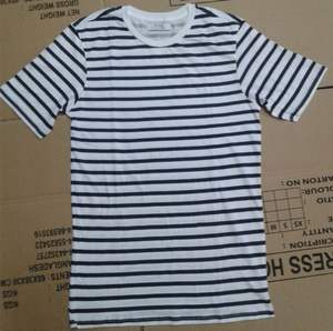 เสื้อยืดผ้าฝ้ายลายทางของผู้ชายมาใหม่เสื้อผ้าแฟชั่นสำหรับผู้ใหญ่สำหรับฤดูใบไม้ผลิ - Product Image 1