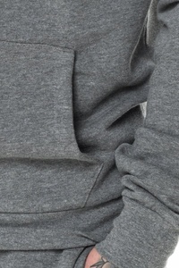 Sudadera con Capucha Personalizada con Cremallera, Sudadera Holgada para Gimnasio, Logotipo Bordado, Antiencogimiento, Antiarrugas, Tejido de Punto de Poliéster - Product Image 4