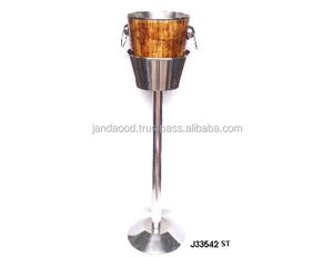 Refroidisseur de vin d'acier inoxydable avec la finition antique de mosaïque d'os sur le support 65cm pour la barre à la maison - Product Image 3