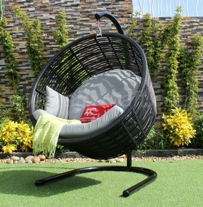 EAGLE COLLECTION-Hamaca de mimbre sintética moderna, modelo de columpio para exteriores con estilo, para uso en jardín, diseño más novedoso, material metálico, para uso en el jardín - Product Image 1
