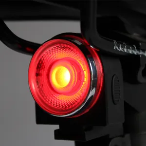 智能电源感应 USB 自行车灯户外骑行警告自行车尾巴与 7 色自行车灯