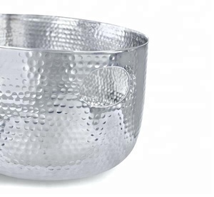 Accessoires de verres en métal de barre de baignoire de boisson de partie d'acier inoxydable martelé - Product Image 2