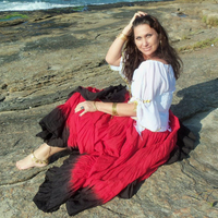 Falda de Baile Española Sexy de Algodón 100% Casual, Larga hasta el Tobillo (25 Yardas), para Danza del Vientre y Tribal, Tallas Grandes para Mujer, Todas las Estaciones