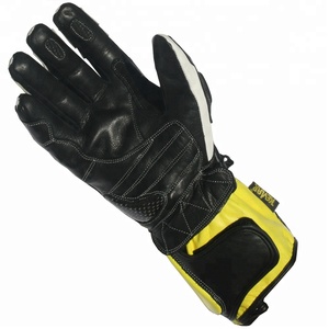 Gants de course Kepap en cuir polyuréthane à doigts entiers avec sangle de poignet réglable et poignées chauffantes pour la moto et les activités de plein air - Product Image 2