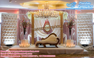 ฉากตกแต่งงานแต่งแบบเอเชียสไตล์วิคตอเรียน,ฉากตกแต่งงานแต่งแบบอินเดียแผงฉากหลังสำหรับตกแต่งเวที - Product Image 5