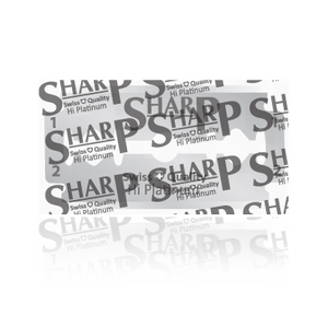 SHARP HI PLATINUM DURABLADE pour rasoirs à double tranchant Pack de piliers en acier inoxydable importé non jetable - Product Image 3