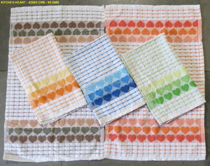 Toallas de cocina cuadradas de algodón Jacquard 100% acabado suave Tejido estilo Dobby secado rápido para regalo en el hogar y uso en hoteles - Product Image 5