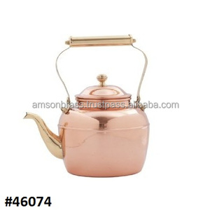 ทองเหลืองและไม้จับหม้อชาตกแต่งปาล์มร้านอาหารชากาต้มน้ำ - Product Image 5