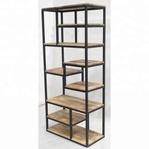 Metal hierro sala de estar Industrial estilo moderno exhibición escaparate Hotel sala de estar hogar libro estante decorativo - Product Image 1