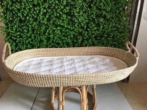 Wholesale <b>Baby</b> Changing Basket Seagrass <b>Bassinet</b> With Plastic String Contact Us for Best Price - Product Image 5