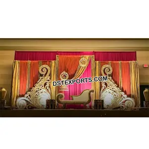 新佩斯利装饰婚礼舞台接收阶段装饰paisleys新设计的光纤装饰道具出售