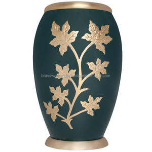 Suministros funerarios de urna de cremación de estilo americano para adultos de lavanda azul de Brassworld India - Product Image 6