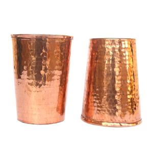 100% Pure Copper 8 Oz Per Copper Tumbler Glass Perfectly Etched Floral Print Handmade Copper Cups for Healing - Product Image 5