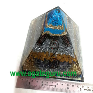 Vente en Gros Grande Taille Chakra Couche Reiki Orgone Pyramide Pierres Précieuses Décoration de Maison - Product Image 1