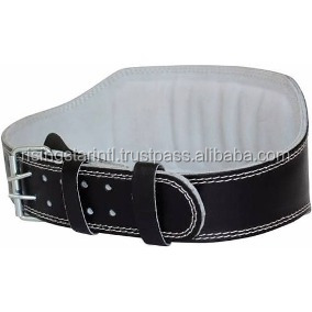 High Quality Custom logo Fitness Weightlifting Padded Cowhide Leather Power <b>6</b> Inch Belt - Product Image 6