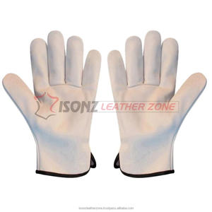 Gants de conducteur en cuir légers ISONZ, protection anti-impact, antidérapants, respirants, durables pour le soudage en extérieur, la manipulation des aliments - Product Image 1