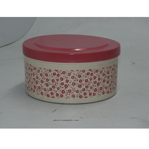 Cajas decorativas de contenedor votivo de metal, forma redonda, acabado de cobre, alta calidad - Product Image 5