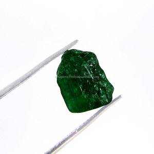 Extraordinaire ! Émeraude colombienne brute, forme libre, 9x7 mm, 3,50 carats, pierre précieuse naturelle, bijoux IG9918 - Product Image 1