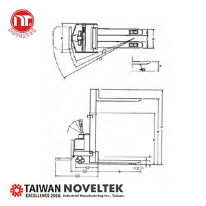 Garantie TAIWAN Gerbeur de palettes à moteur électrique pour chariot élévateur de 1.8 tonnes 4m 1t - Product Image 5