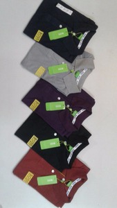 Bangladeshi เสื้อโปโลผู้ชายผ้าฝ้ายลายล้วน, เสื้อพร้อมส่งดีไซน์แบบกำหนดเองสำหรับฤดูใบไม้ผลิ - Product Image 5