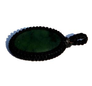 Vente chaude Aventurine Verte Forme Ovale Macramé Cordon Wrap Pendentif En Gros Piedras Naturales Pierre De Cristal De Guérison - Product Image 2