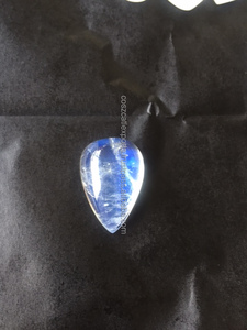 Cabochon de pierre de lune arc-en-ciel en labradorite bleu feu blanc personnalisable pour la fabrication de bijoux en vrac - Product Image 3