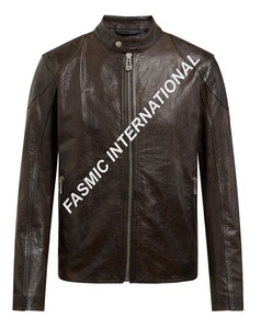 Más nuevo diseño caliente de los hombres de cuero de gamuza chaqueta - Product Image 5