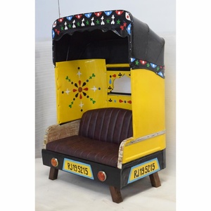 Sofá antiguo de cuero estilo Taxi para sala de estar, mueble estándar para cafetería y restaurante, nuevo diseño, 2 plazas - Product Image 1