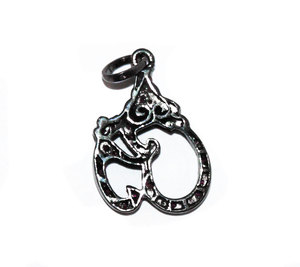 Símbolo Om, Colgante de Rubí Natural, Plata 925 Chapada en Oro, Amuleto y Colgante para la Fabricación de Joyas - Product Image 2