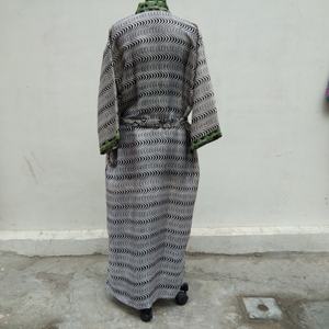 Kimono de algodón con estampado Floral para mujer, ropa de dormir 100% de algodón con estampado Floral para la playa - Product Image 3