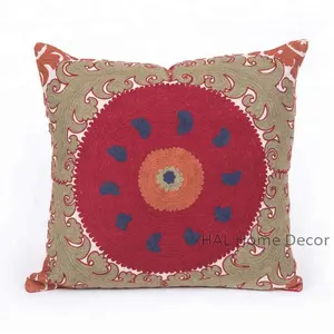 Decorative Christmas Pillow Latest Design Wholesale Mandala Pillow Cover, Custom Embroidered Cotton Throw Pillow, Hand crafted C