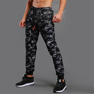 Pantalones deportivos elásticos de camuflaje para hombre, ropa de chándal para correr, Fitness, culturismo, gimnasio - Product Image 2