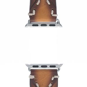 Correa de reloj de cuero genuino Vintage Premium para hombres y mujeres Accesorio de reloj inteligente clásico con logotipo personalizado y opciones OEM - Product Image 5