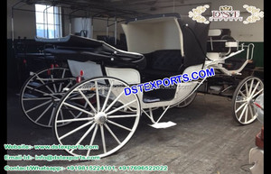 Carrosse de mariage noir de style victorien, dernier modèle de carrosse à chevaux de style victorien, carrosse de mariage australien de style victorien - Product Image 3