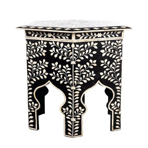 Natural Modern Design Bone Inlay <b>side</b> <b>table</b> - Product Image 2