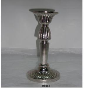 Portavelas de aluminio antiguo de diseño único personalizado al por mayor con diseño - Product Image 1