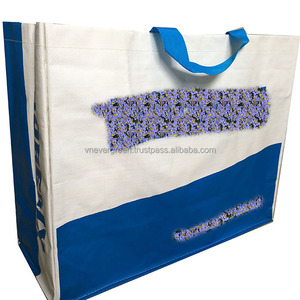 Sac de courses en PP tissé avec poignée Flexiloop, impression en flexographie, personnalisable - Product Image 1
