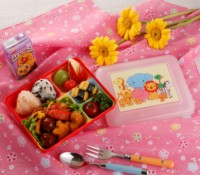 Boîte à lunch en plastique pour la restauration scolaire Assiette à lunch pour enfants Boîtes et bacs en plastique Style japonais Durable SANS BPA