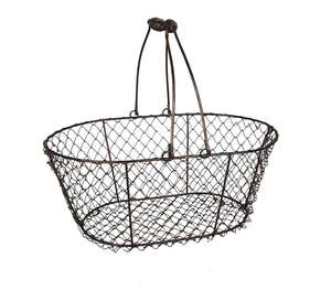 Black Iron Wire Chicken Egg Basket For Kitchen Home Restaurant Use - Product Image 4
